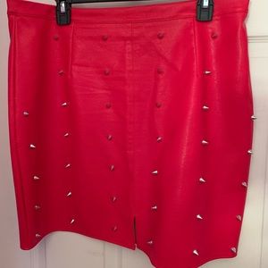 Misguided Leather Skirt